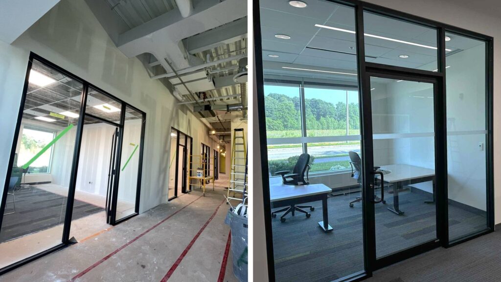 Cora GRID Private Office Glass Installation