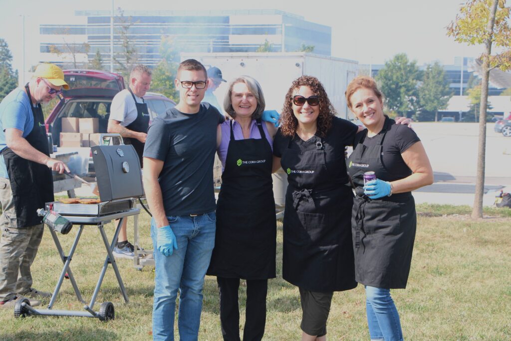 Employees of Cora at the 2025 Tenant Appreciation BBQ
