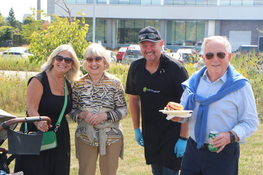 Adrian, Manfred, Penny and Christine Conrad at the Cora Tenant Appreciation BBQ