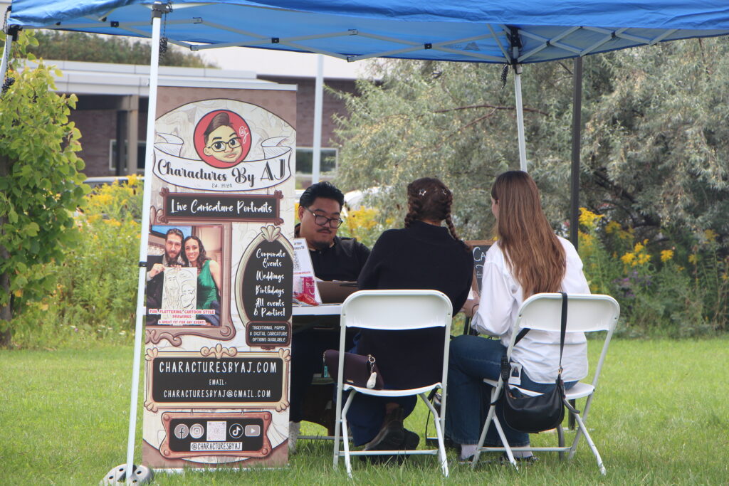 Charactures by AJ at The Cora Group 2026 Tenant Appreciation BBQ